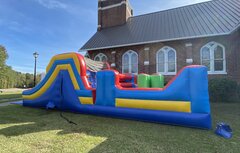 32 Ft Obstacle Course with Dual Slide 