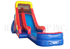 20 Ft Red and Blue Slide (Dry)