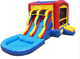 2 Lane Module Bounce House With Slide Wet Dry 1 Stop Party Shop