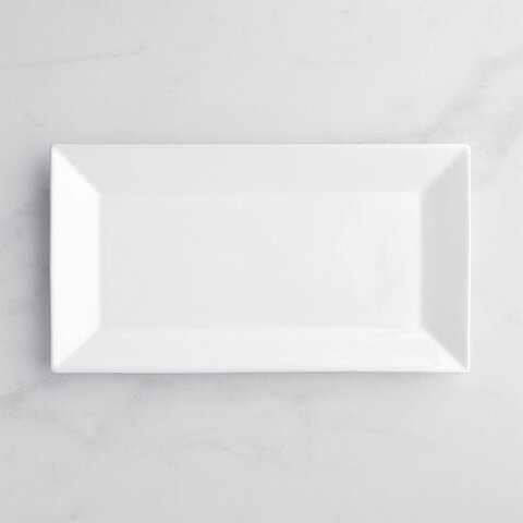 White Rectangular Porcelain Platter White Rectangular Porcelain Platter