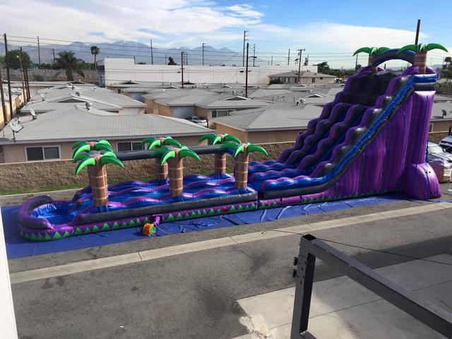 Purple Crush Double Water Slide with Slip n Slide & Pool - 27' Purple Crush Double Water Slide with Slip n Slide & Pool - 27'