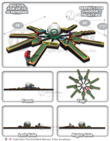 9 Hole Inflatable Mini Golf 9 Hole Inflatable Mini Golf