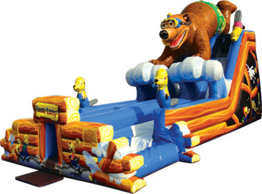 Bear Camp Double Water Slide - 18.5' Bear Camp Double Water Slide - 18.5'