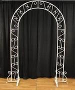 Arch, White Trellis Arch, White Trellis