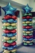 Mylar Balloon Columns (pair of 10' columns) Mylar Balloon Columns (pair of 10' columns)