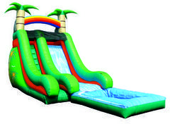 Tropical Water Slide Fun Pack with Snow Cone Machine