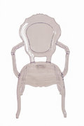 BELLE CLEAR CHAIRS WITH ARMS 