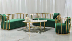 GREEN CAGED SOFAS GREEN CAGED SOFAS