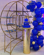 GOLD ROUND DESERT SHELF GOLD ROUND DESERT SHELF