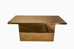ALL GOLD ACRYLIC TABLE (GOLD BOTTOM/ GOLD TOP)