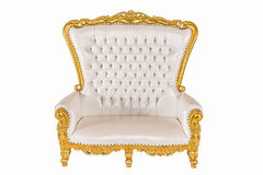 WHITE & GOLD LOVESEAT WHITE & GOLD LOVESEAT