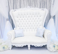 ALL WHITE LOVESEAT ALL WHITE LOVESEAT