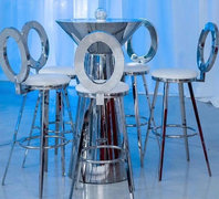 SILVER COCKTAIL TABLE