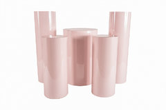 PASTEL PINK ROUND PEDESTALS PASTEL PINK ROUND PEDESTALS