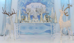 CLEAR FANCY LEG TABLE CLEAR FANCY LEG TABLE