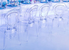 BELLE CLEAR CHAIRS WITH NO ARMS BELLE CLEAR CHAIRS WITH NO ARMS