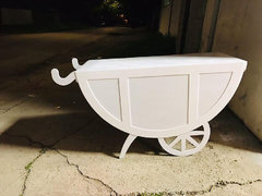 WHITE STROLLER CANDY CART WHITE STROLLER CANDY CART