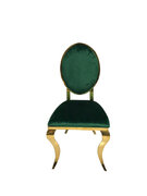 GOLD AND EMERALD GREEN TIFFANY CHAIRS