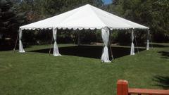 30x30 white party tent, tables & chairs 30x30 white party tent, tables & chairs