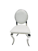 SILVER & WHITE TIFFANY KIDS CHAIRS 