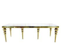 Gold Mirrored Top Estate Table Gold Mirrored Top Estate Table