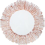 FLOWER BOMB ROSE GOLD CHARGER PLATE