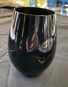 Black stemless water/wine glass