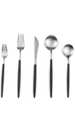 BLACK AND SILVER SPOONS