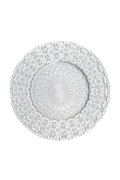 Silver Basket Weave Charger Plate 