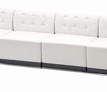 WHITE TUFTED LOW BACK LOUNGE PER PIECE