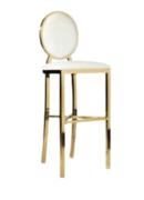 White and Gold Barstools