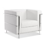 White Elegant Club Chair White Elegant Club Chair