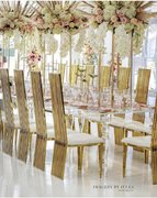 VICTORIAN GOLD & WHITE CHAIRS 