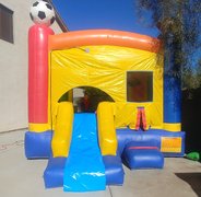 Sports Castle bounce house combo with slide and Basketball Hoop (Dry)