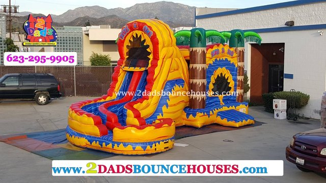 Fire and Ice Dual Lane Slide Combo Fire and Ice Dual Lane Slide Combo