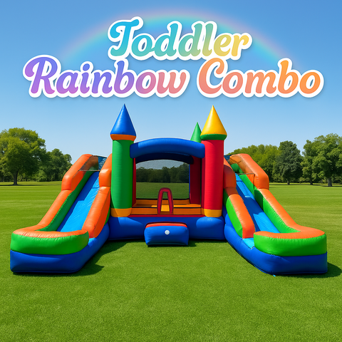 Toddler Rainbow Double Lane Combo (Wet/Dry) Toddler Rainbow Double Lane Combo (Wet/Dry)