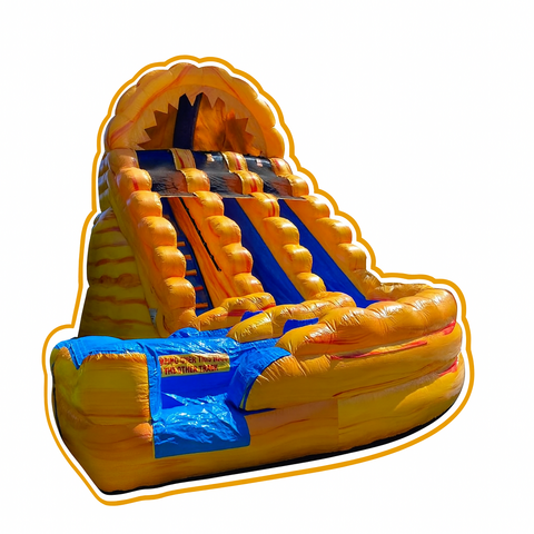 20ft Fire and Ice Double Lane Slide 20ft Fire and Ice Double Lane Slide