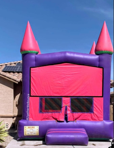 Pink & Purple Castle Bounce House
