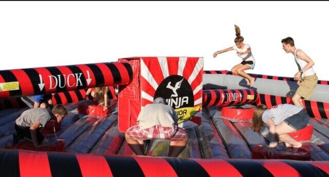 Ninja Warrior Red/Black Inflatable Obstacle Ninja Warrior Red/Black Inflatable Obstacle