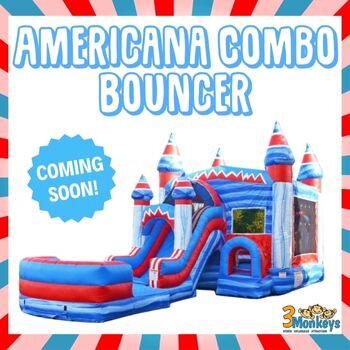 Americana Combo Bounce House Americana Combo Bounce House