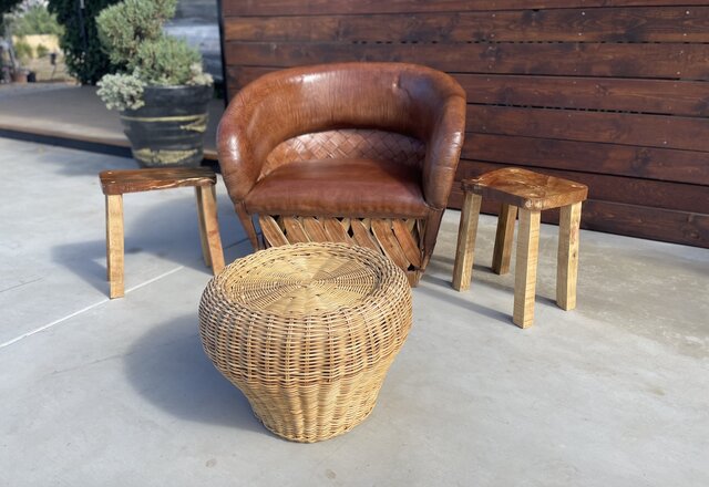 Cushioned Equipales Lounge Chair Cushioned Equipales Lounge Chair