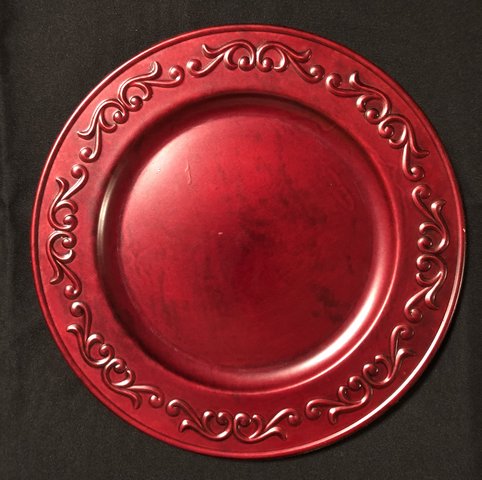 Red Charger Plate Red Charger Plate