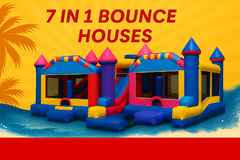 7-in-1 Bounce Houses + Waterslides! 7-in-1 Bounce Houses + Waterslides!