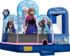#52 Frozen Bounce House 5in1 Dry and wet slide