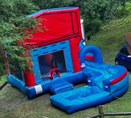 "BIG RED" Huge bouncy house/slide combo