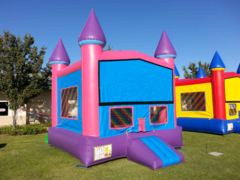 4n1 Pink Castle Bounce House