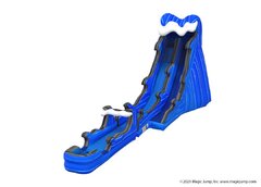 22' Blue wave slide with slip n slide 