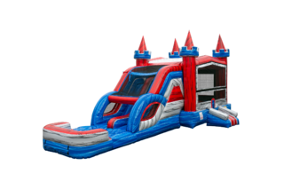 Castle Tower Dual Lane Combo  Wet with Pool 
