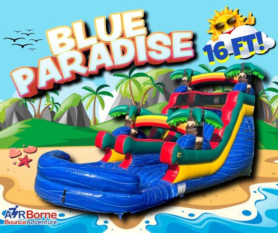 Blue Paradise 16 foot water slide Blue Paradise 16 foot water slide