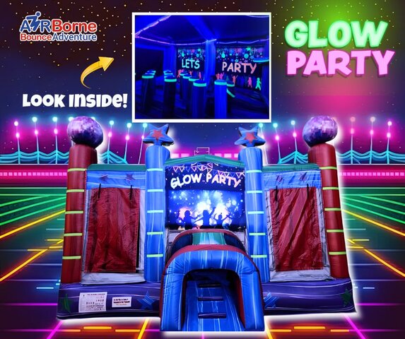 Glow in the Dark Large Bounce House Glow in the Dark Large Bounce House